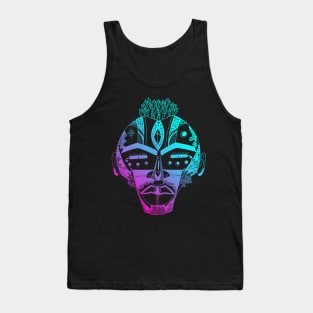 Dual Color African Mask 4 Tank Top